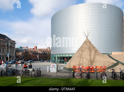 MyFutureFest Tipi auf Studienplatz, Universität von Manchester, Oxford Straße, Manchester, UK Stockfoto