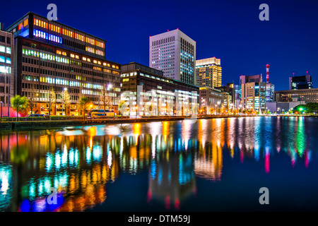 Tokyo, Japan Stadtbild im Geschäftsviertel Marunouchi. Stockfoto