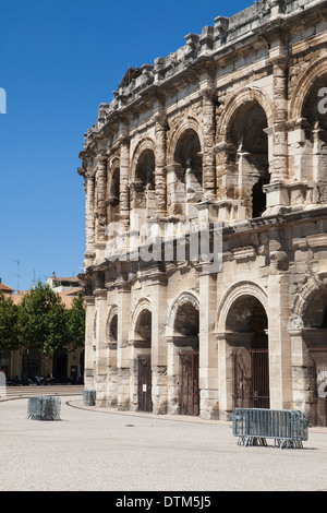 Römisches Amphitheater von Nimes, Languedoc-Roussillon, Frankreich. Stockfoto