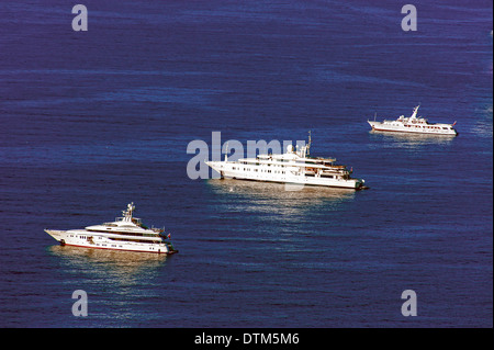 Europa, Frankreich, Fürstentum Monaco, Monte Carlo. Kreuzfahrtschiffe aus Monaco. Stockfoto