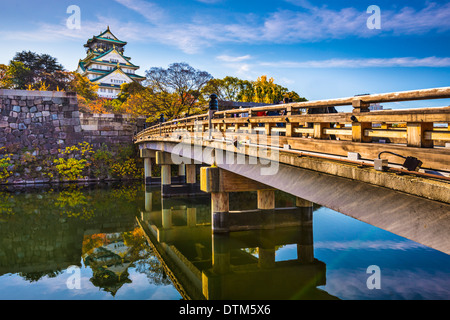 Burg von Osaka in Japan. Stockfoto