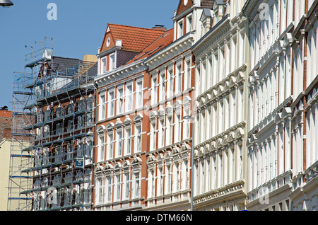 Ein schönes Haus-Fassade in Kiel. Stockfoto