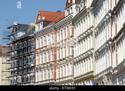 Ein schönes Haus-Fassade in Kiel. Stockfoto