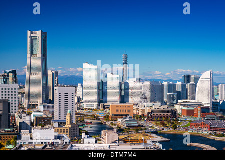 Yokohama, Japan im Bezirk Minato Mirai Wahrzeichen. Stockfoto