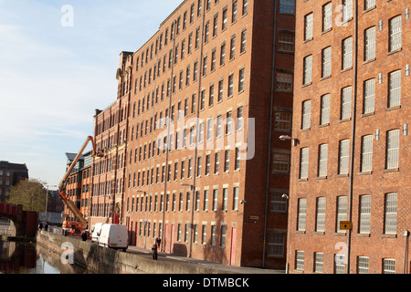 Die königliche Mühlen umgewandelt in Wohnungen Ancoats neue Islington Manchester England Stockfoto