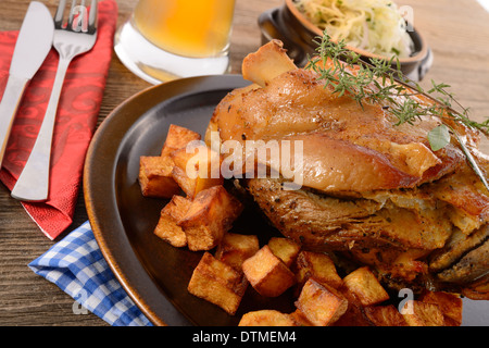 eingelegte Schinken hock Stockfoto