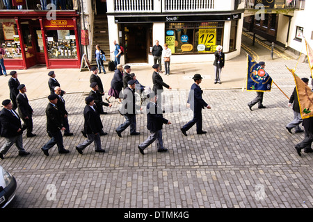 Veteranen auf der Parade in Chester, England Stockfoto