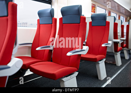 Moderne high-Speed-Zug-Interieur. Stockfoto