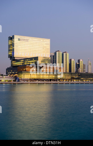 Neue Cleveland Clinic auf Al Maryah Island in Abu Dhabi, Vereinigte Arabische Emirate Stockfoto