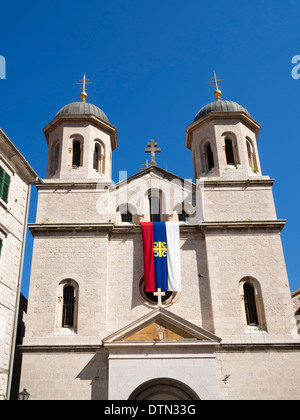 St.Nikolai orthodoxen Kathedrale in Montenegro, Kotor Stockfoto