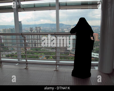 Blick von Kuala Lumpur, Petronas Twin Towers in Kuala Lumpur Malaysia Stockfoto