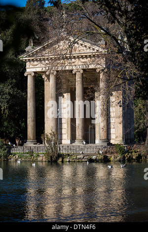 Tempio di Esculapio Temple von Asklepios Villa Borghese. Rom, Italien Stockfoto