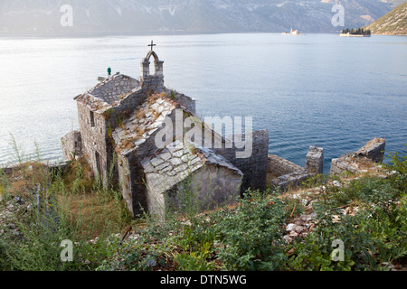 Gospa Od Anđela (Our Lady of the Angels) Kirche, Lepetani, Montenegro Stockfoto