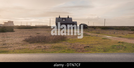 Ein Haus in Dungeness, Kent Stockfoto