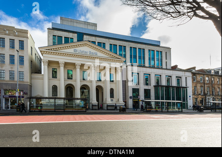 Ulster Bank, Donegall Square East, Belfast, Nordirland, gebaut um eine ansehnliche Stadtzentrum methodistischen Gemeinde zu dienen. Stockfoto