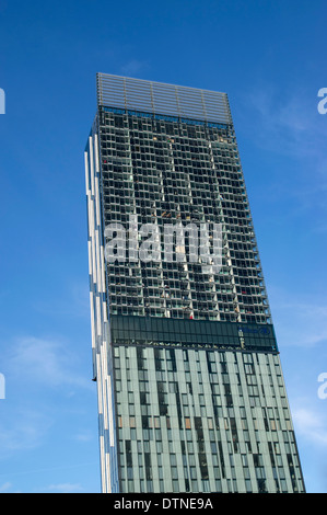 Beetham Tower gemischte Nutzung Wolkenkratzer in Manchester City Centre, England, UK Stockfoto