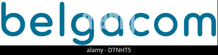 Logo der belgischen Telekommunikationsfirma Belgacom-Gruppe mit Sitz in Brüssel. Stockfoto