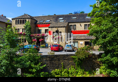 Die alte Brücke, Hotel, Holmfirth, West Yorkshire, England, UK Stockfoto