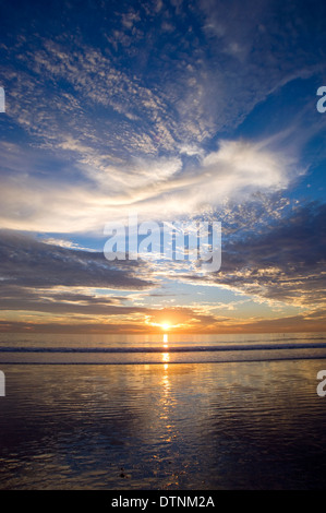 Sonnenuntergang über dem Pazifik Stockfoto
