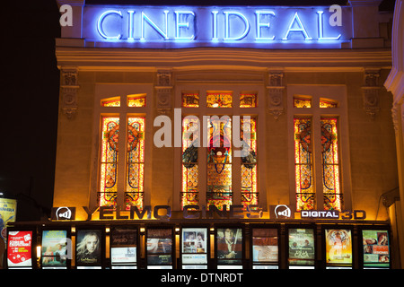 Cine Ideal in Madrid Stockfoto