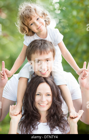 Glückliche Familie Spaß Stockfoto