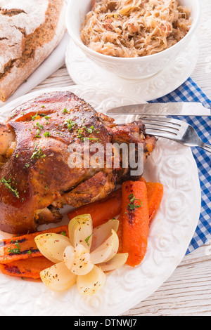 eingelegte Schinken hock Stockfoto
