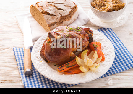 eingelegte Schinken hock Stockfoto
