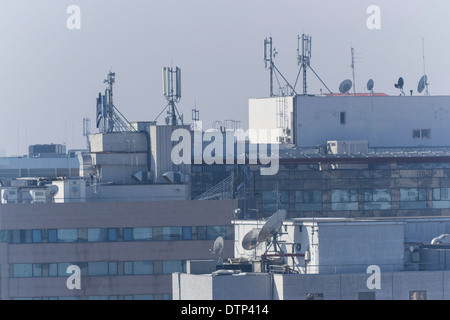 Telekom-Masten Stockfoto