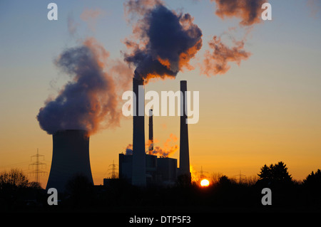 Steinkohle-Kraftwerk Voerde, Voerde, Kreis Wesel, Niederrhein, North Rhine-Westphalia, Germany Stockfoto