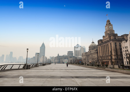 Shanghai Bund Morgen Stockfoto