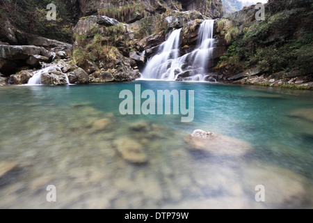 doppelten Wasserfall Stockfoto