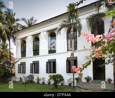 Indien, Goa, Siolim House, Erbe-Unterkunft aus der portugiesischen Kolonialzeit Herrenhaus umgewandelt Stockfoto