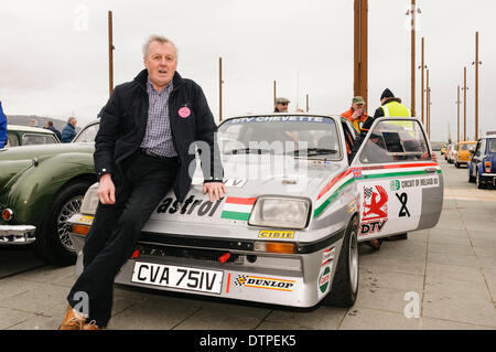 Belfast, Nordirland. 22 Mar 2014 - Jimmy McCrea mit seinem DVR arbeitet Vauxhall Chevette, die er in der Castrol Autosport Serie Credit fuhr: Stephen Barnes/Alamy leben Nachrichten Stockfoto