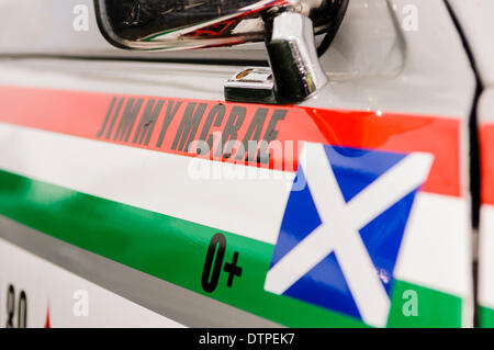 Belfast, Nordirland. 22. Februar 2014 - Jimmy McRea DVR funktioniert Vauxhall Chevette Credit: Stephen Barnes/Alamy Live-Nachrichten Stockfoto