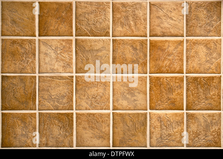 Keramische Fliesen. Beige Mosaik Keramik Fliesen für Küche oder Bad Wand oder Boden. Stockfoto