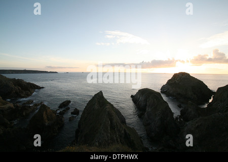 Sonnenuntergang über dem Ozean Stockfoto