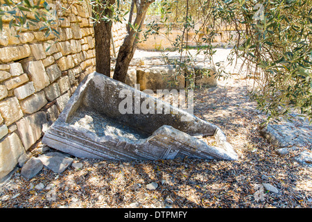 Kloster (Kloster) in Messara Tal auf Kreta in Griechenland. Messara - ist die größte Ebene in Kreta Stockfoto