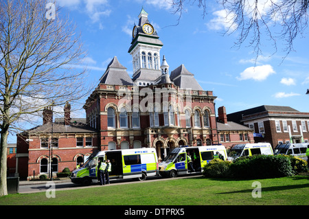 English Defence League, Grantham, Lincolnshire, UK. Stockfoto