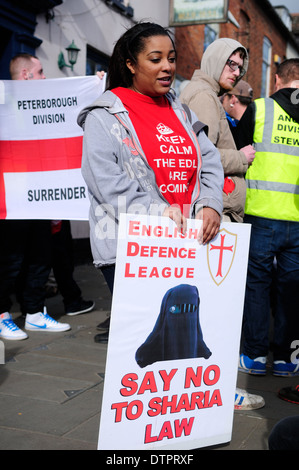 English Defence League, Grantham, Lincolnshire, UK. Stockfoto