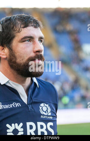 Rom, Italien. 22. Februar 2014. 6 Nations Rugby-Italien gegen Schottland. Schottland Beat Italien um 21 Punkte auf 20 mit einem Duncan Weir Drop kick eine Minute, bevor Sie Vollzeit. Bildnachweis: Stephen Bisgrove/Alamy Live-Nachrichten Stockfoto