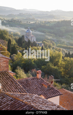 Die Wallfahrtskirche San Biagio, einer Kirche in Montepulciano, südliche Toskana, Italien. Obligatorische Kredit Jo Whitworth Stockfoto