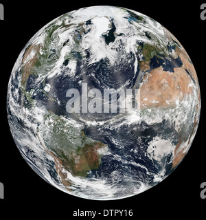 Erde aus dem Weltraum mit der Atlantic, Arktis, Ost Küste von Afrika, Südamerika, Westeuropa und den Osten der USA