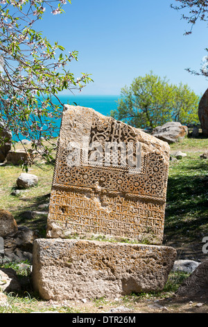 Khachkar, Friedhof, Aghtamar Insel Stockfoto