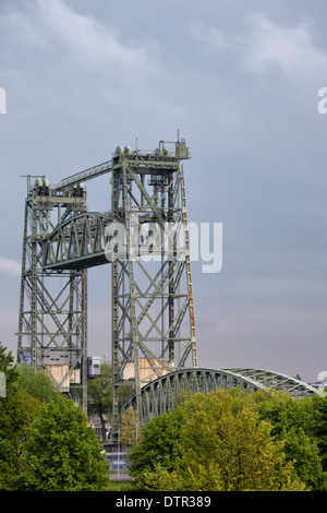 Die Hef Bahn heben Brücke im Jahre 1927 von einem Ingenieur Peter Joosting, Südholland, Niederlande. Stockfoto