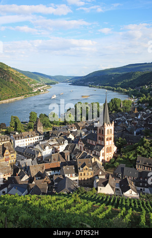 Deutschland, Rheinland-Pfalz, Oberes Mittelrheintal, Bacharach, UNESCO-Welterbe Stockfoto