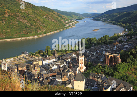 Deutschland, Rheinland-Pfalz, Oberes Mittelrheintal, Bacharach, UNESCO-Welterbe Stockfoto