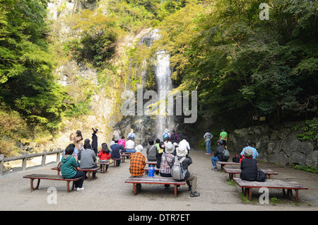 Minoh verliebt sich in Minoh Park in der Nähe von Osaka in Japan. Stockfoto