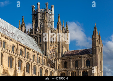 Ely Kathedrale Mittelschiff, Achteck und südlichen Querschiff, Ely, Cambridgeshire, England-2 Stockfoto