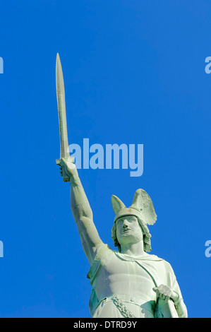 Hermannsdenkmal, von Ernst von Bandel, in der Nähe von Detmold, Teutoburger Wald, North Rhine-Westphalia, Germany Stockfoto