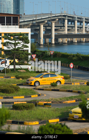 Lernenden Fahrer-Ausbildungszentrum in Centum Stadt, Pusan, Südkorea Stockfoto